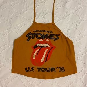 Rolling Stones Crop Top